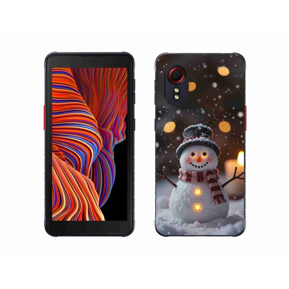 Gél borítás mmCase Samsung Galaxy Xcover 5 készülékhez - vidám hóember