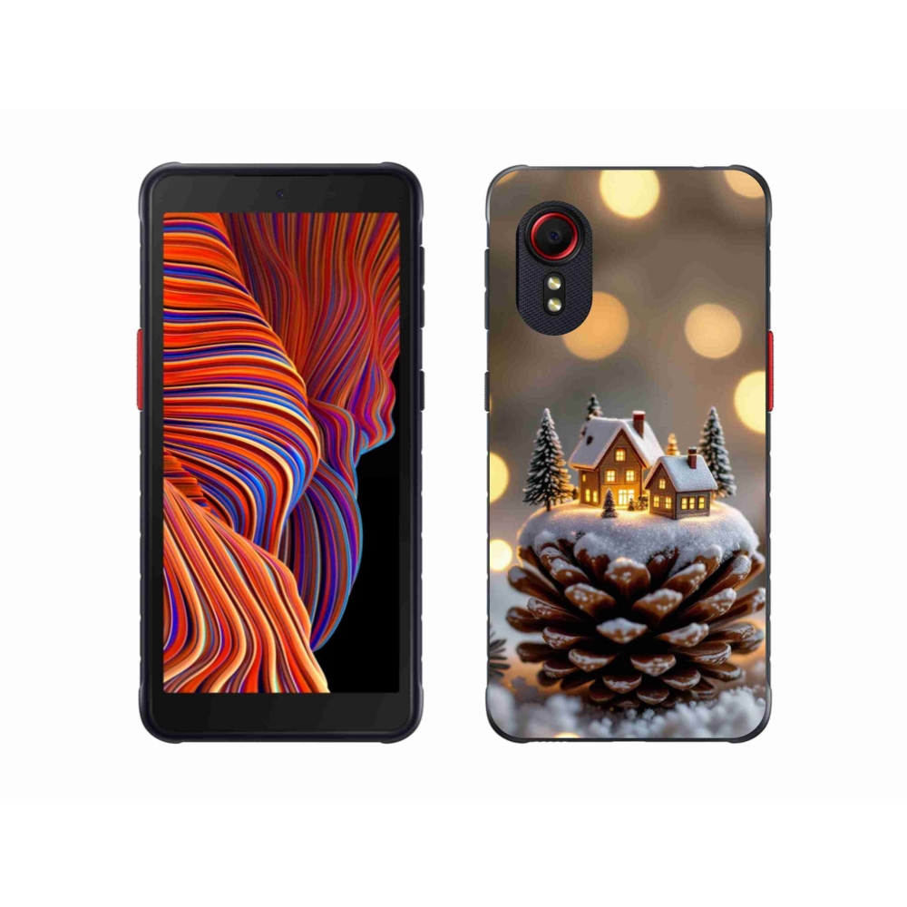 Gél borítás mmCase Samsung Galaxy Xcover 5 - téli falu