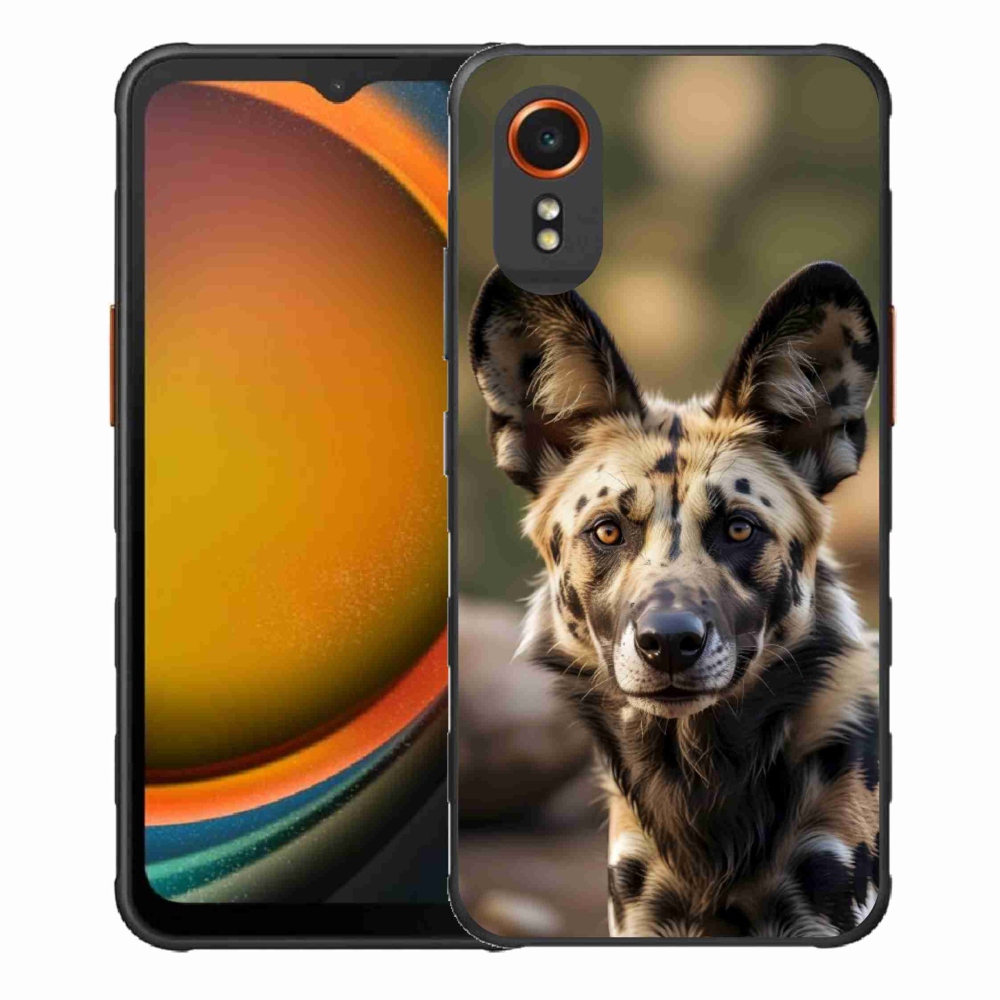Gél borítás mmCase Samsung Galaxy Xcover 7 készülékhez - Afrikai vadkutya