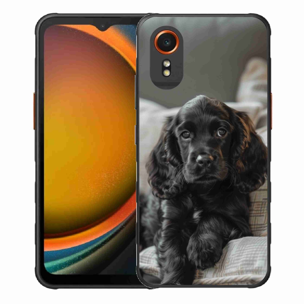 Gél borítás mmCase Samsung Galaxy Xcover 7 készülékhez - Angol Cocker Spaniel