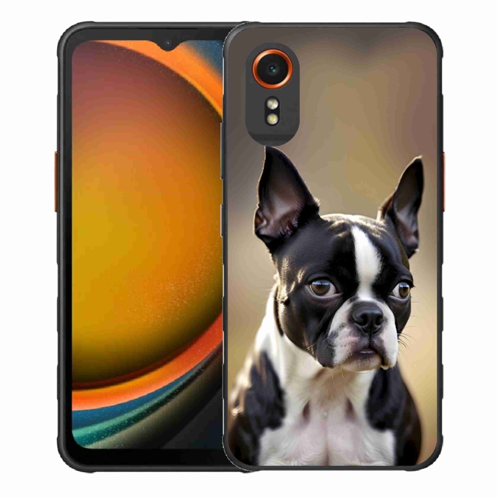 Gél borítás mmCase Samsung Galaxy Xcover 7 készülékhez - Boston Terrier