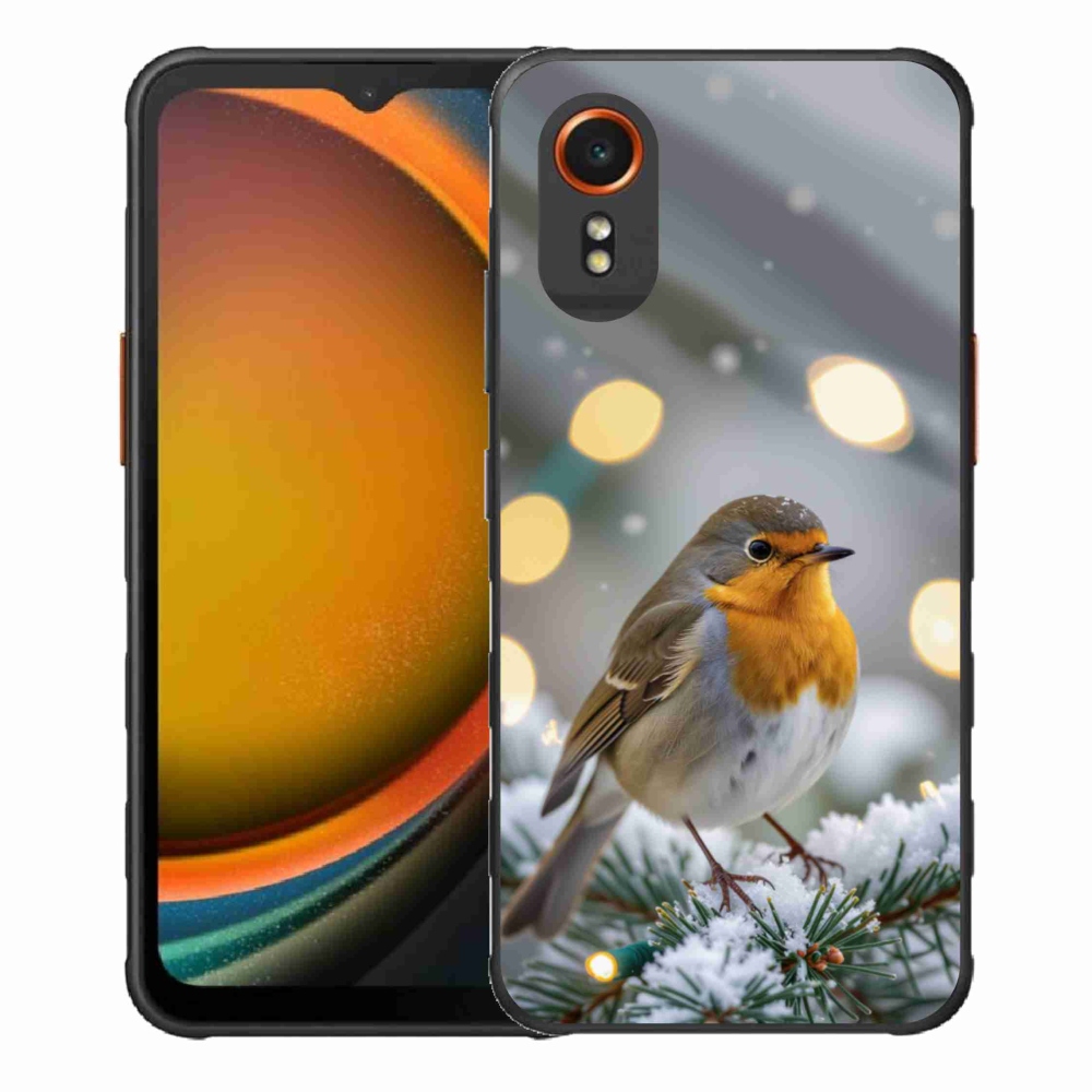 Gél borítás mmCase Samsung Galaxy Xcover 7 készülékhez - télen pirosló színben