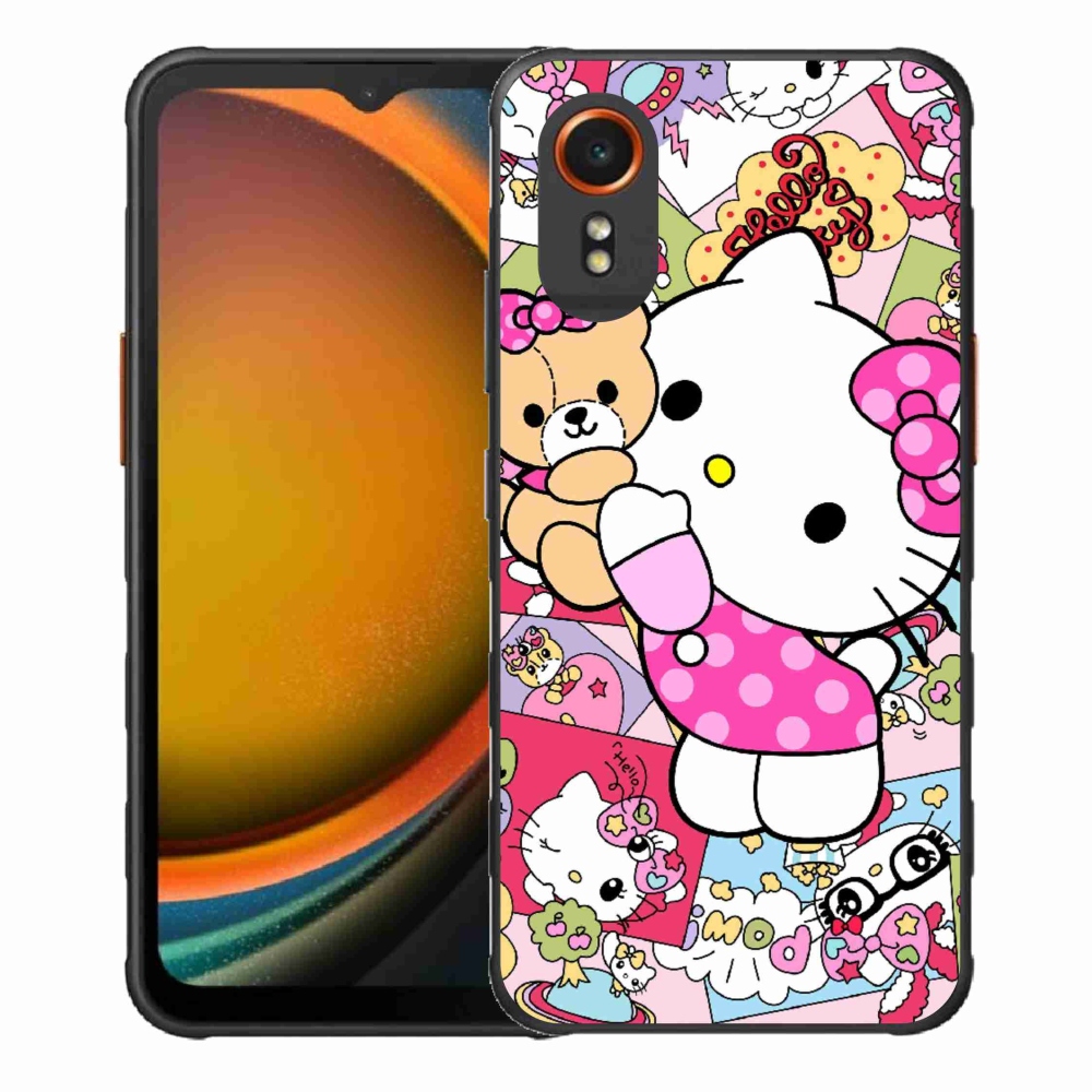 Gél borítás mmCase Samsung Galaxy Xcover 7 készülékhez - aranyos cica