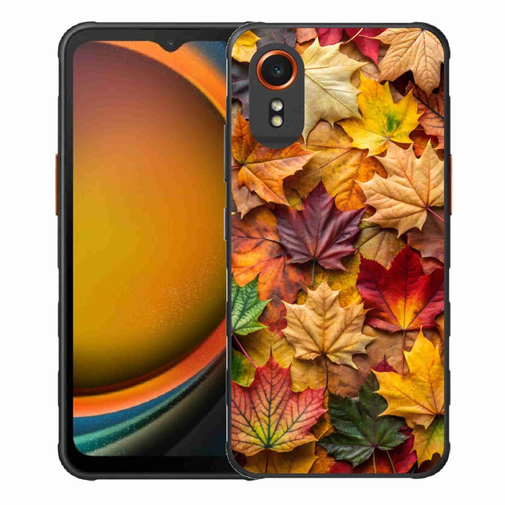 Gél borítás mmCase Samsung Galaxy Xcover 7 - juharlevelek 2