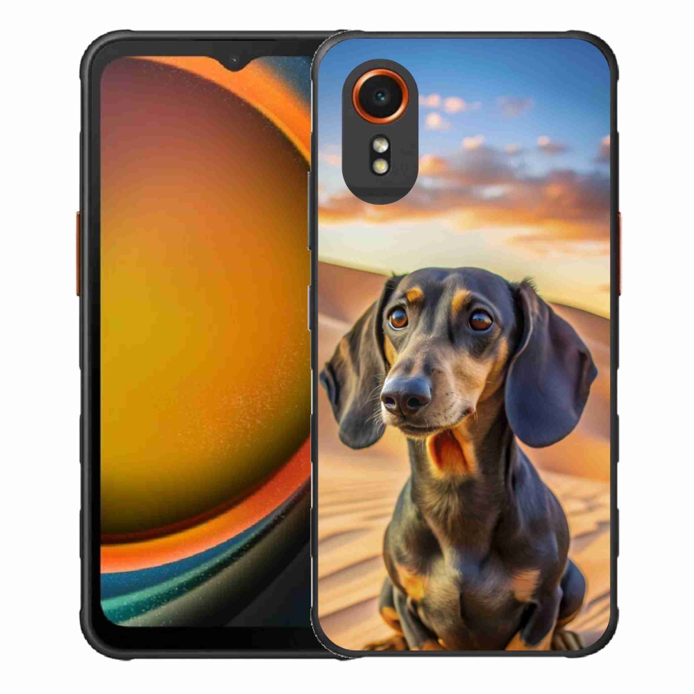 Gél borítás mmCase Samsung Galaxy Xcover 7 készülékhez - tacskó 3