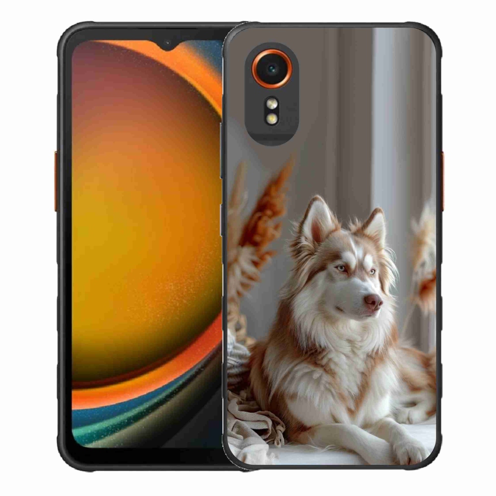 Gél borítás mmCase Samsung Galaxy Xcover 7 készülékhez - nyugodt szibériai husky