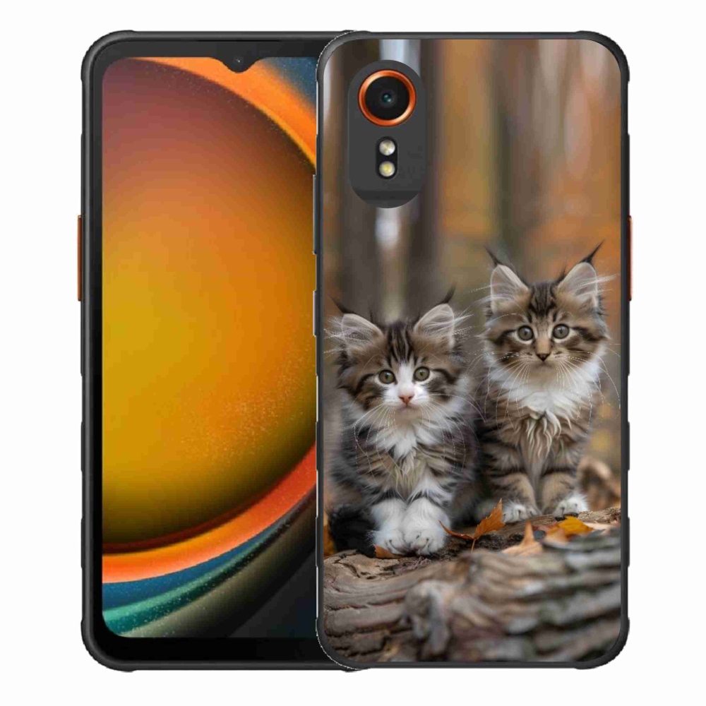 Zselés borítás mmCase Samsung Galaxy Xcover 7 - cat duo 3 számára