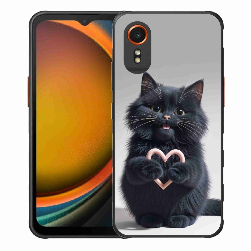 Gél borító mmCase Samsung Galaxy Xcover 7 - macska szeretet 3