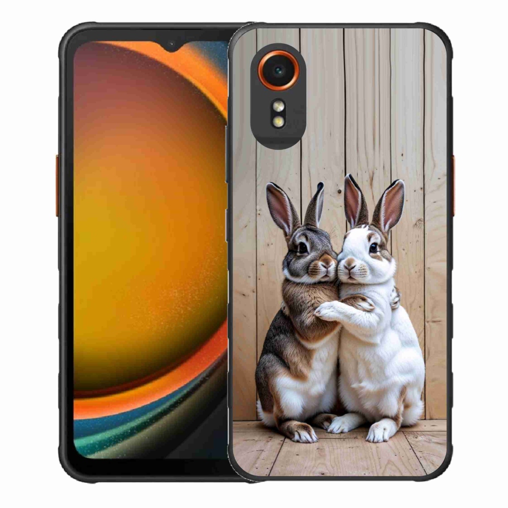Zselés borítás mmCase Samsung Galaxy Xcover 7 - nyúlpárhoz