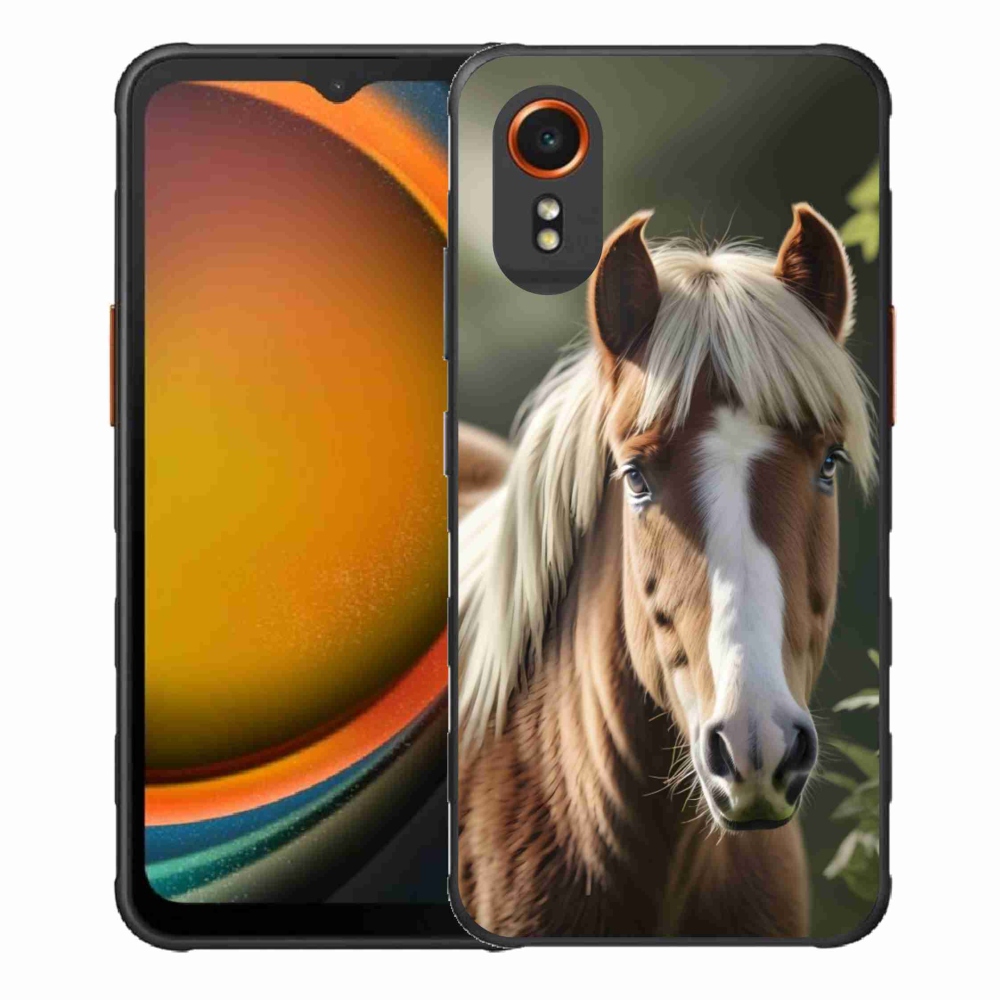 Gél borítás mmCase Samsung Galaxy Xcover 7 készülékhez - ló könnyű sörénnyel