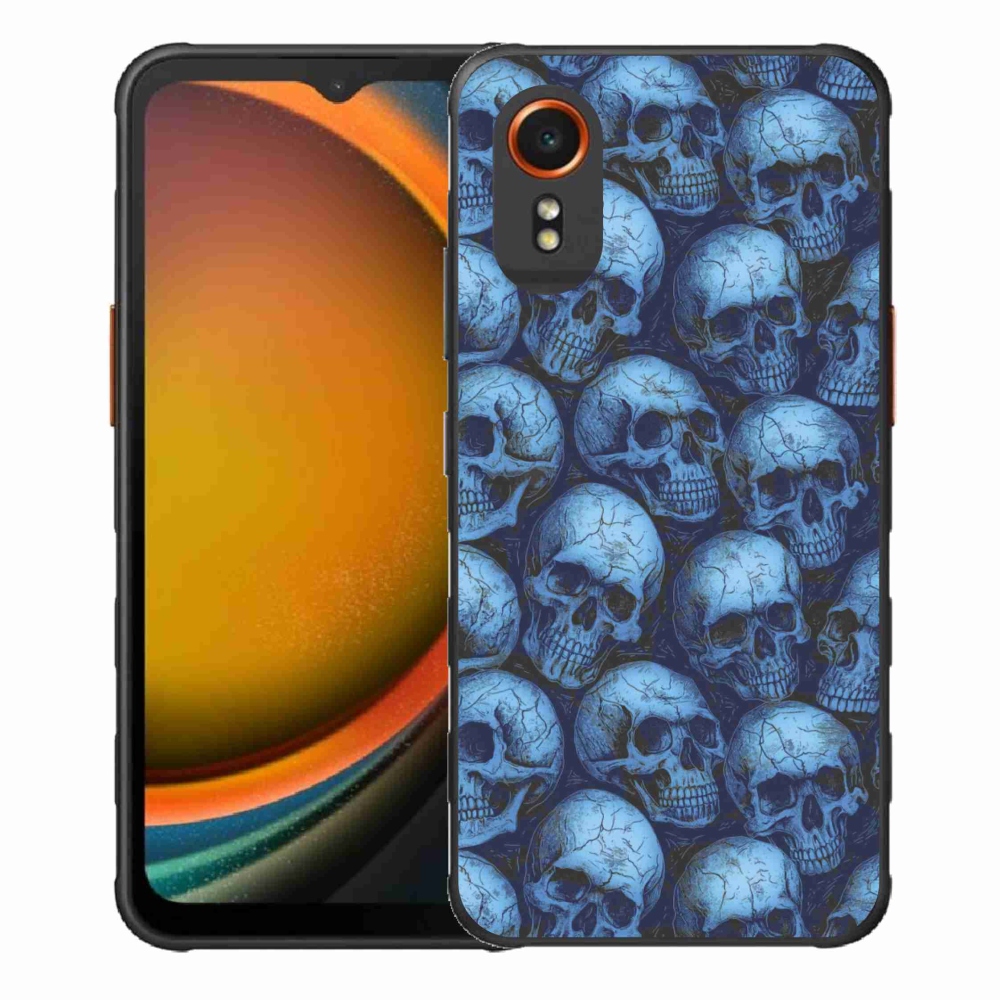 Gél borítás mmCase Samsung Galaxy Xcover 7 készülékhez - koponyák