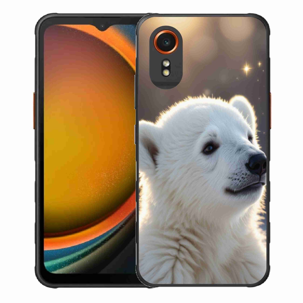 Gél borítás mmCase Samsung Galaxy Xcover 7 készülékhez - jegesmedve