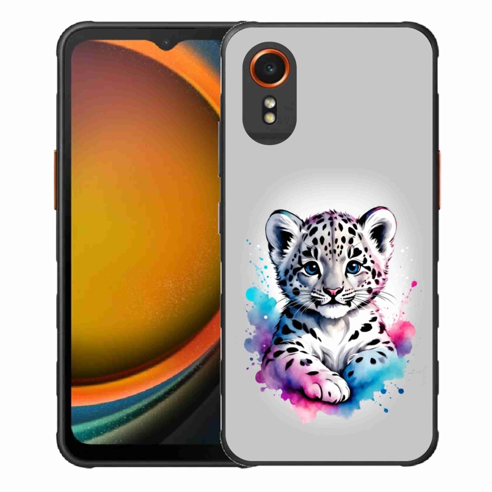 Gél borítás mmCase Samsung Galaxy Xcover 7 - leopárd kölyökhöz