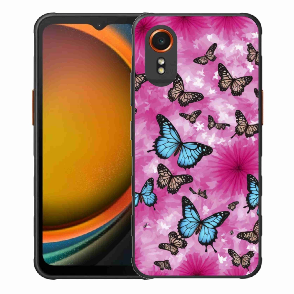 Gél borítás mmCase Samsung Galaxy Xcover 7 készülékhez - pillangó kert