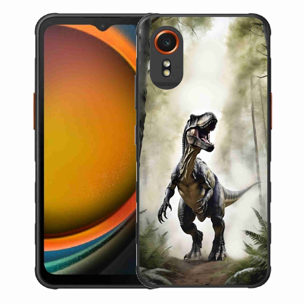 Gél borítás mmCase Samsung Galaxy Xcover 7 készülékhez - dühös T-Rex