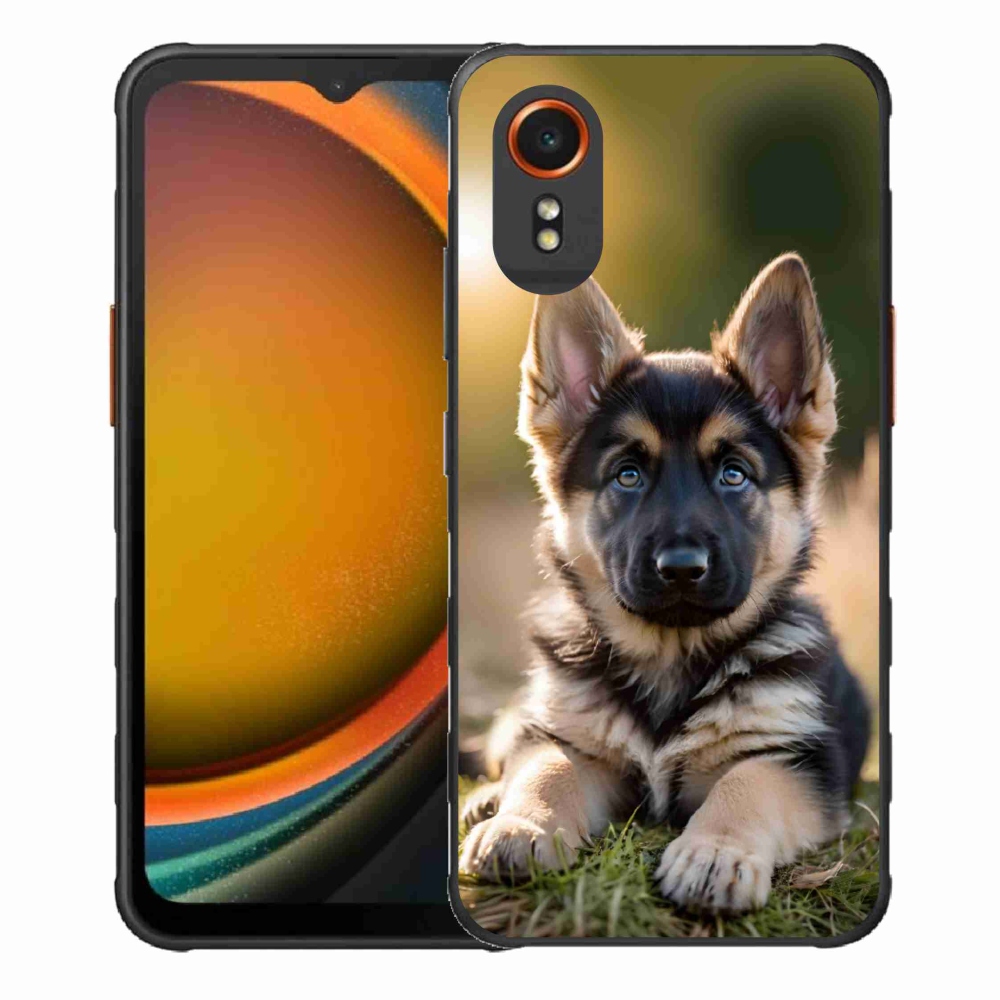 Gél borítás mmCase Samsung Galaxy Xcover 7 készülékhez - Német juhászkutya a természetben