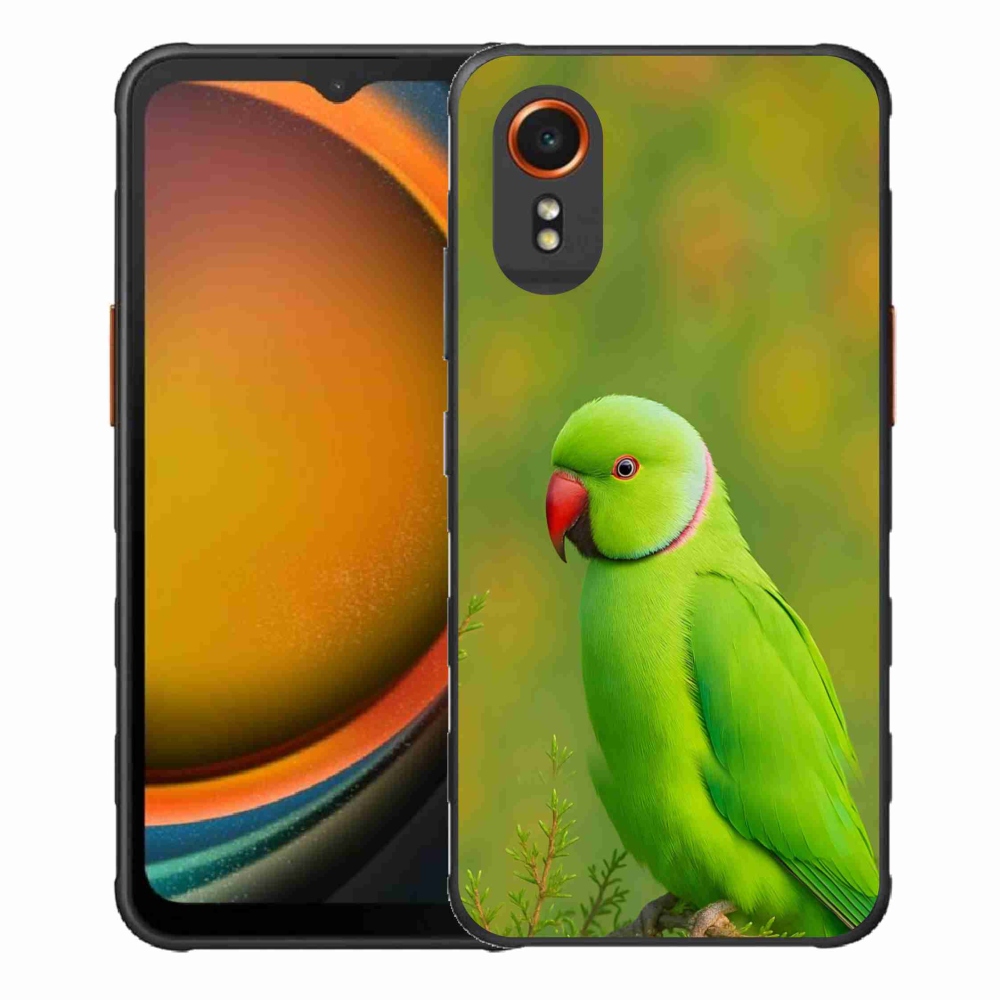 Gél borítás mmCase Samsung Galaxy Xcover 7 készülékhez - papagáj alexander 2