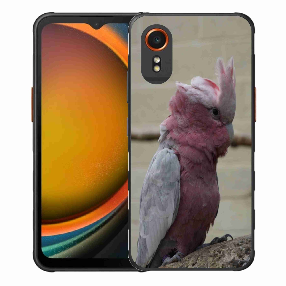 Gél borítás mmCase Samsung Galaxy Xcover 7 készülékhez - papagáj kakadu rózsaszínű