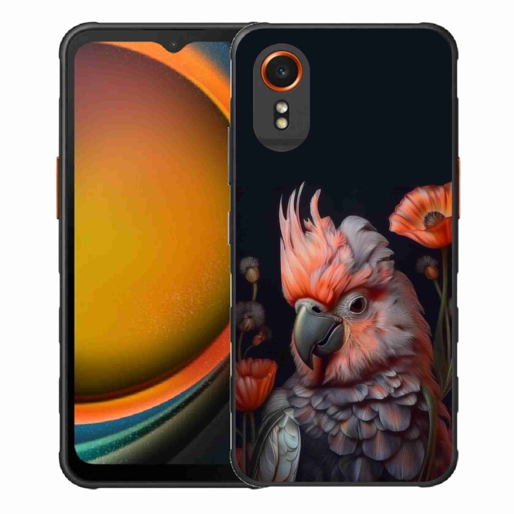 Gél borítás mmCase Samsung Galaxy Xcover 7 - papagáj kakadu színekben