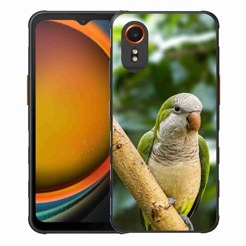 Gél borítás mmCase Samsung Galaxy Xcover 7 készülékhez - papagáj