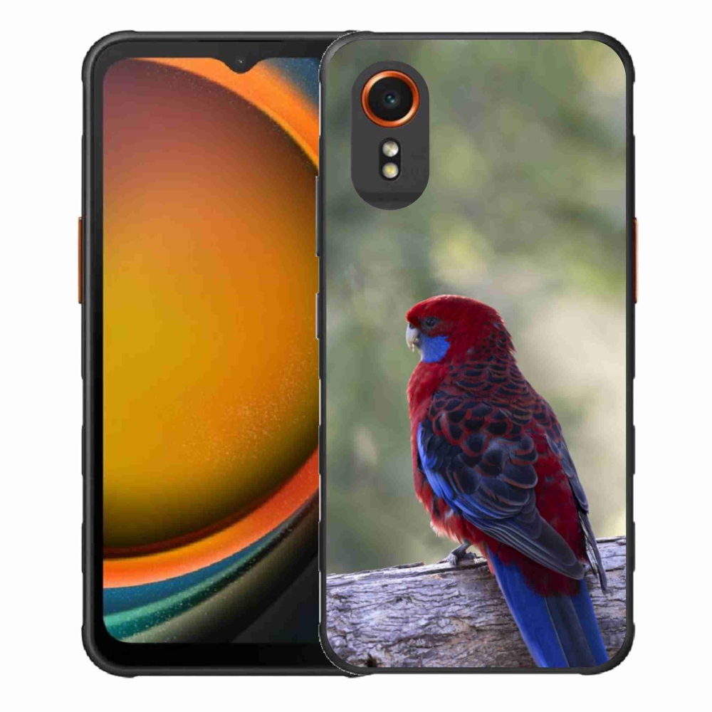 Zselés borítás mmCase Samsung Galaxy Xcover 7 készülékhez - papagáj rosela