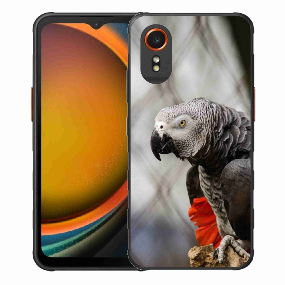 Gél borítás mmCase Samsung Galaxy Xcover 7 készülékhez - papagáj jacco 3