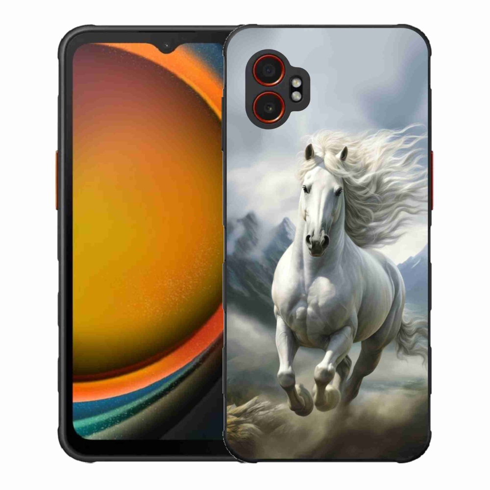 Gél borítás mmCase Samsung Galaxy Xcover 7 Pro - futó fehér ló 3
