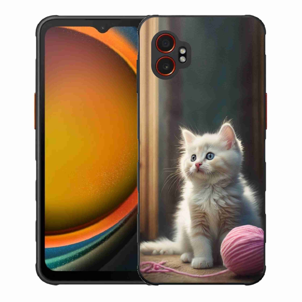 Zselés borítás mmCase Samsung Galaxy Xcover 7 Pro - fehér cica 2
