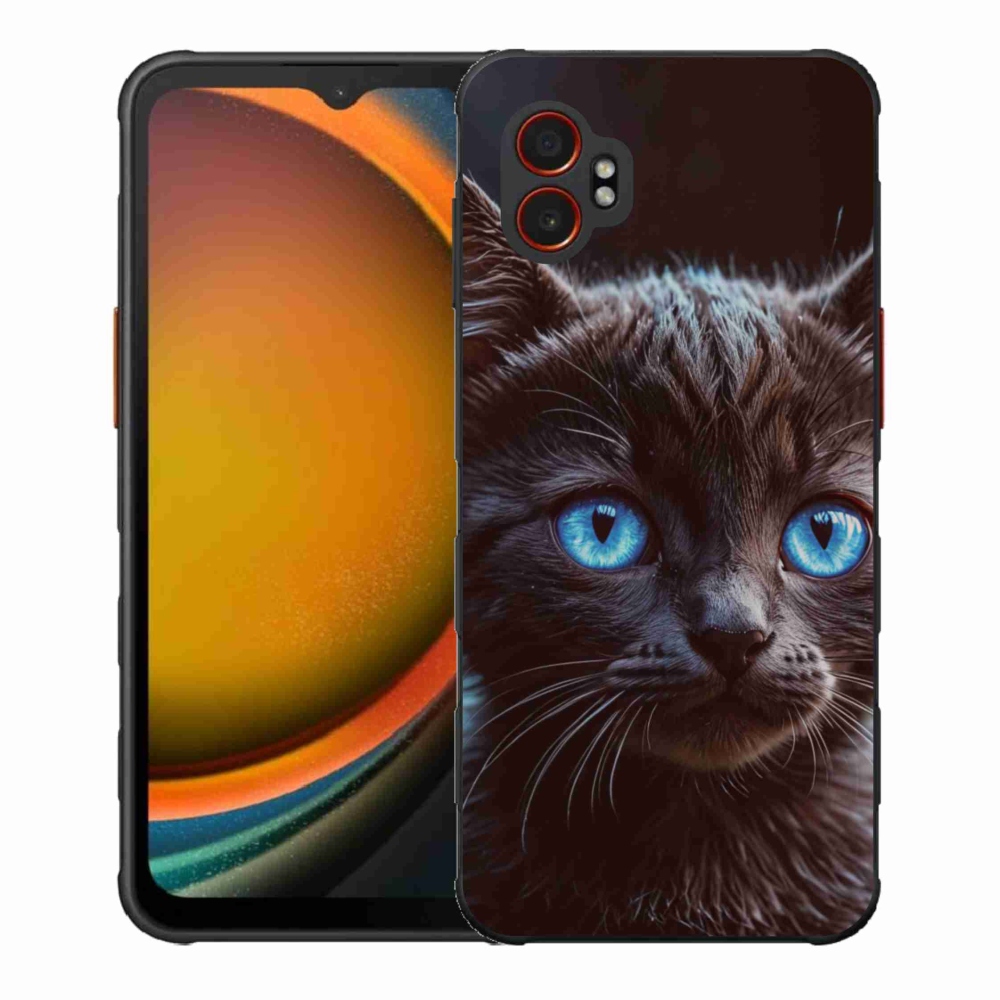 Zselés borítás mmCase Samsung Galaxy Xcover 7 Pro - fekete cica 2