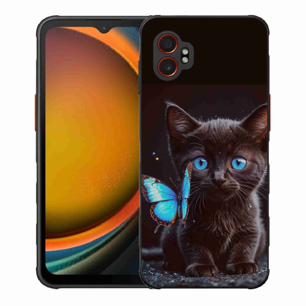 Zselés borítás mmCase Samsung Galaxy Xcover 7 Pro - fekete cica 3