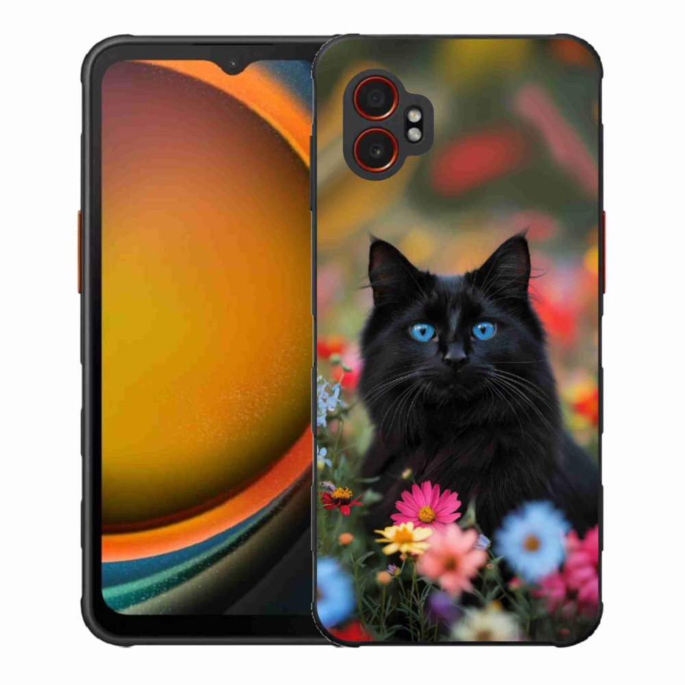 Zselés borítás mmCase Samsung Galaxy Xcover 7 Pro - fekete cica 4