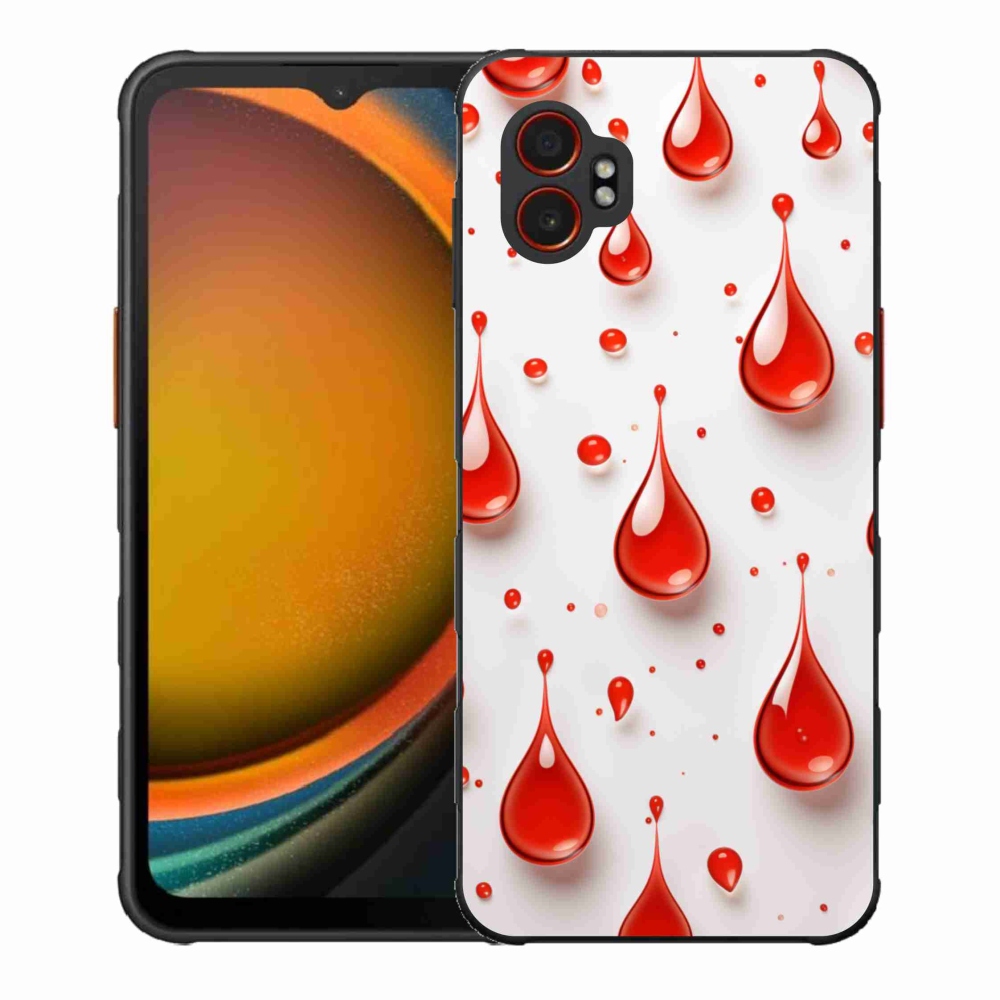 Zselés borítás mmCase Samsung Galaxy Xcover 7 Pro - piros cseppek