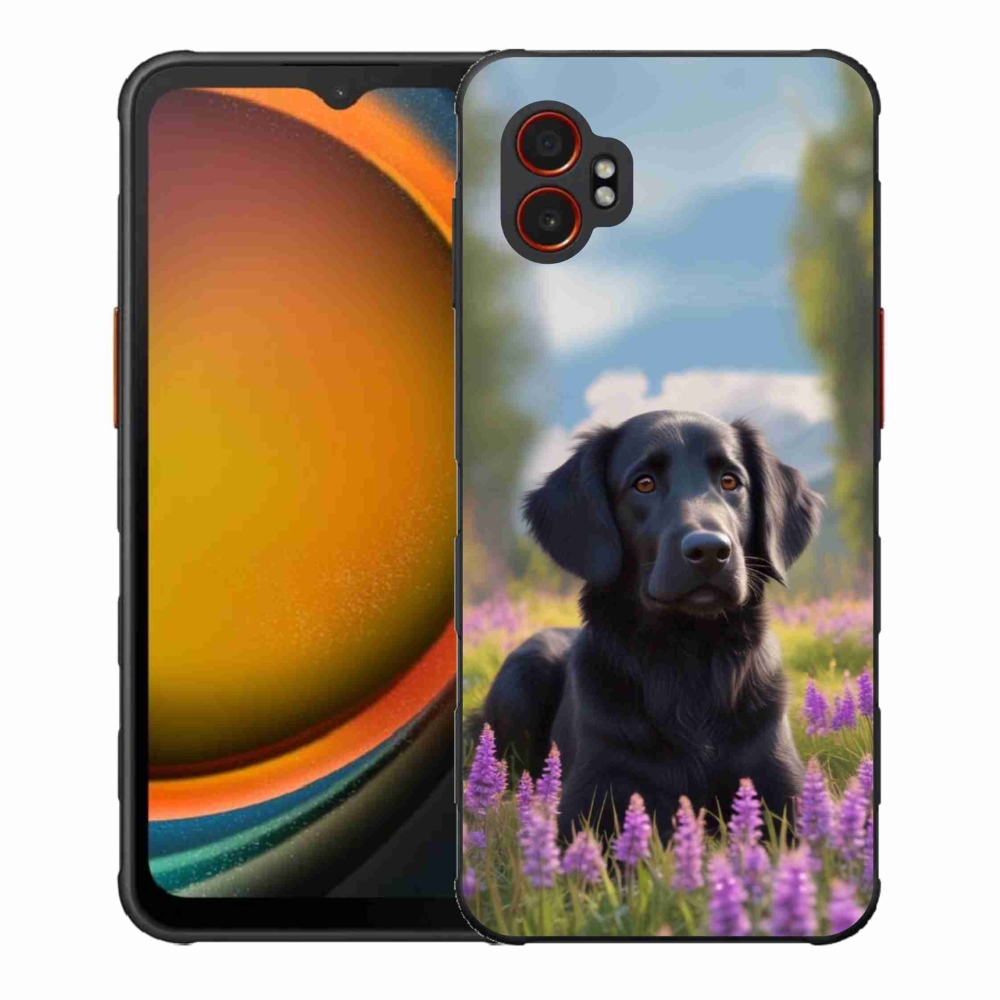 Zselés borítás mmCase Samsung Galaxy Xcover 7 Pro készülékhez - elegáns fekete retriever