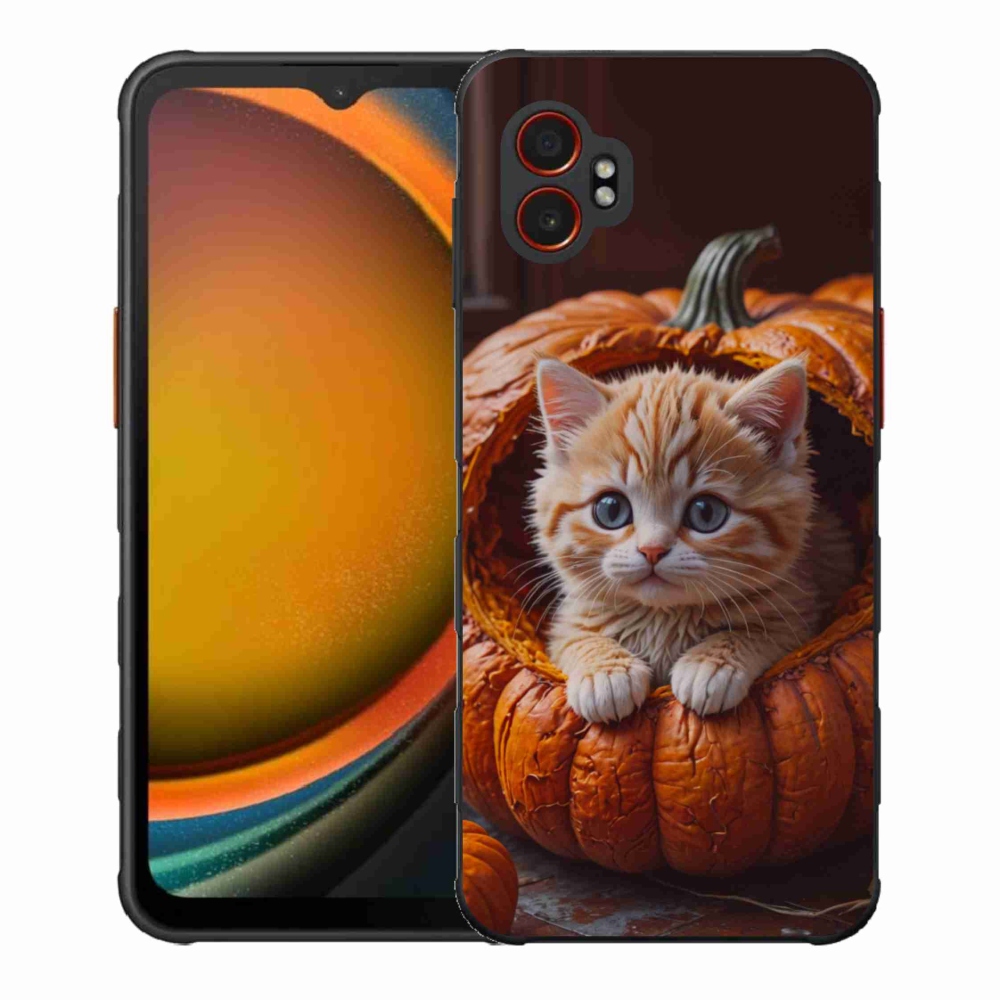 Gél borítás mmCase Samsung Galaxy Xcover 7 Pro készülékhez - cica és tök 2