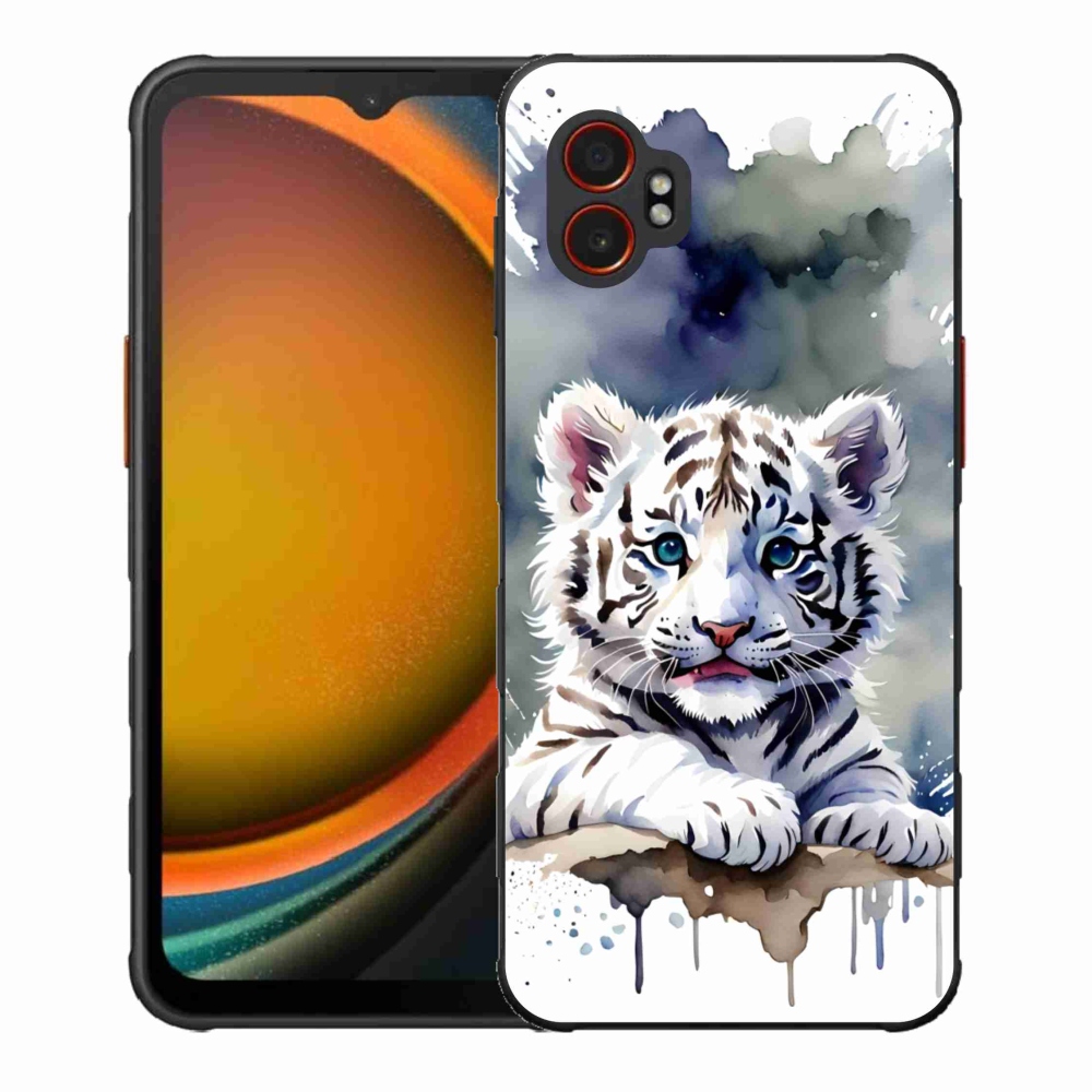 Gél borítás mmCase Samsung Galaxy Xcover 7 Pro készülékhez - fehér tigriskölyök