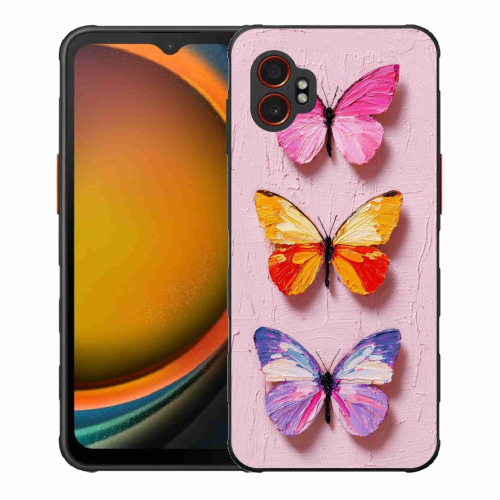 Gél borítás mmCase Samsung Galaxy Xcover 7 Pro - pillangó szentháromsághoz