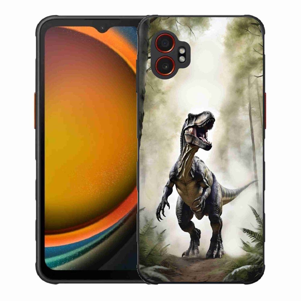 Zselés borítás mmCase Samsung Galaxy Xcover 7 Pro - dühös T-Rex