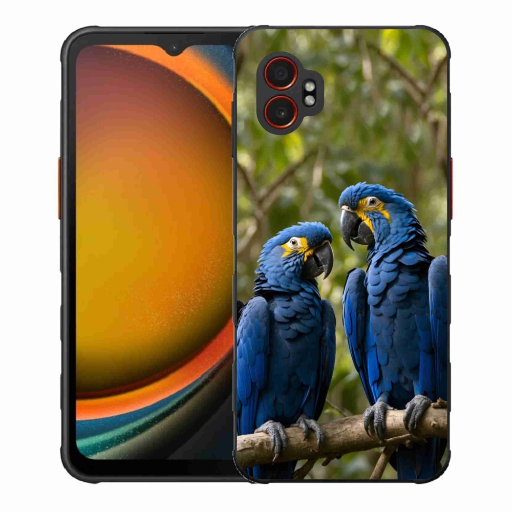 Zselés borítás mmCase Samsung Galaxy Xcover 7 Pro - papagáj duóhoz