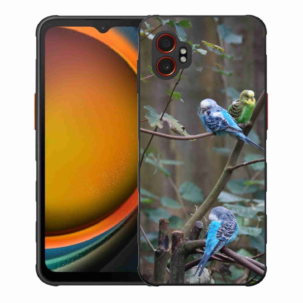 Gél borító mmCase Samsung Galaxy Xcover 7 Pro - papagájok az ágon
