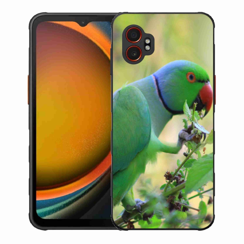 Zselés borítás mmCase Samsung Galaxy Xcover 7 Pro - papagáj alexandr
