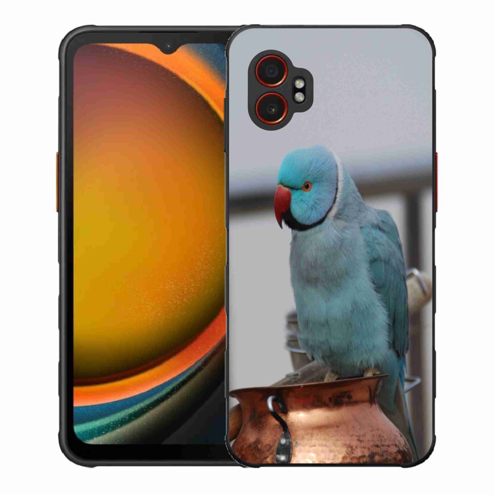 Zselés borítás mmCase Samsung Galaxy Xcover 7 Pro készülékhez - papagáj alexander kék