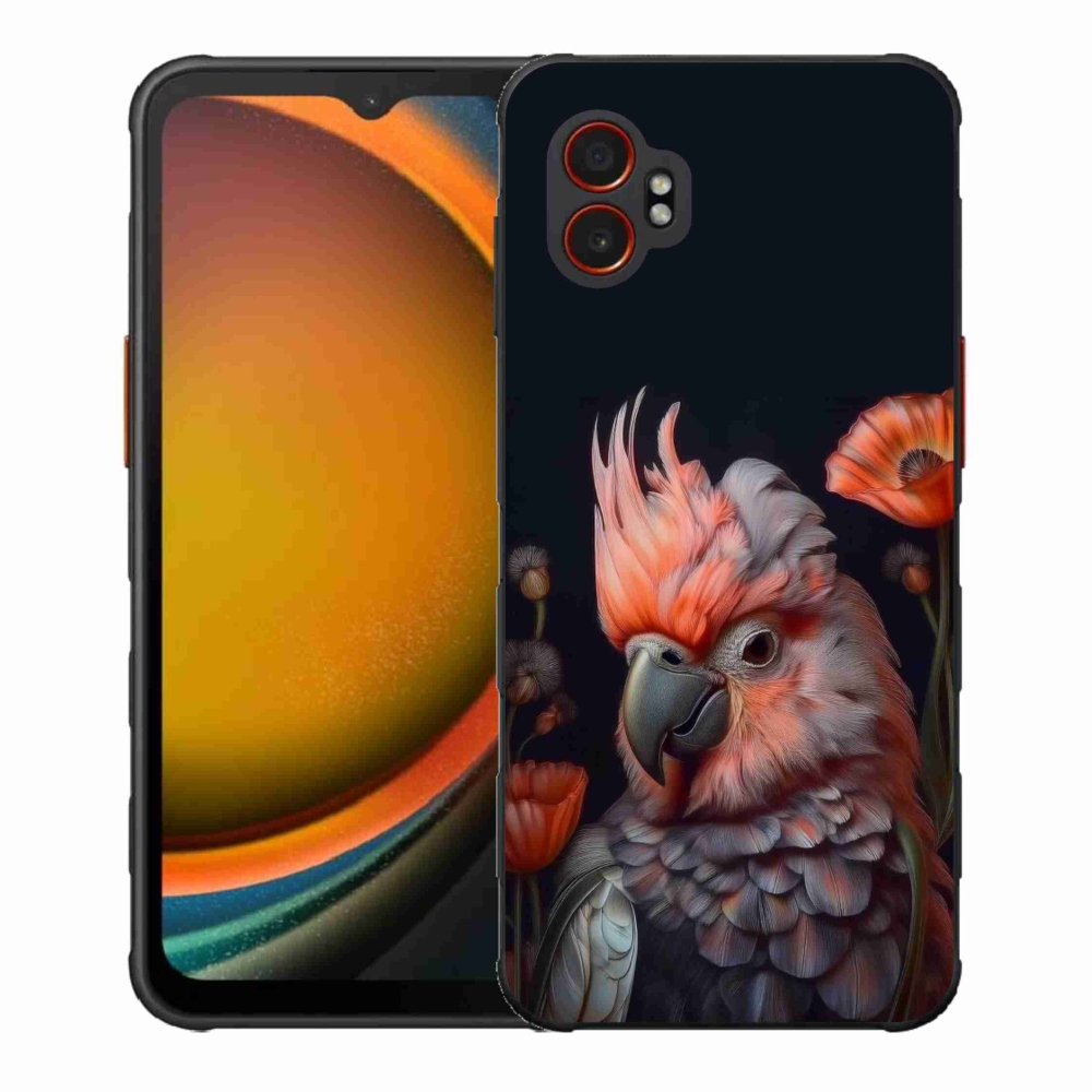 Gél borítás mmCase Samsung Galaxy Xcover 7 Pro - papagáj kakadu színekben