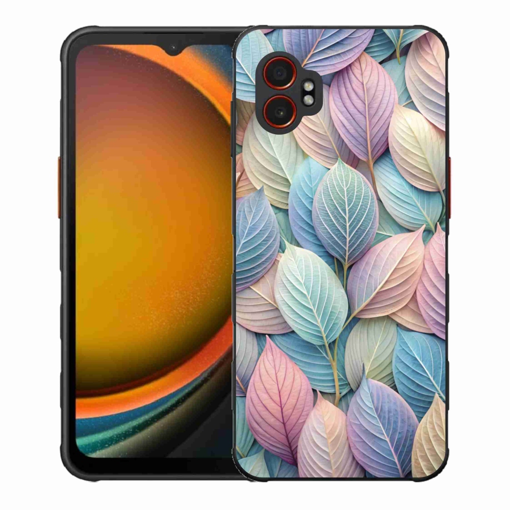 Zselés borítás mmCase Samsung Galaxy Xcover 7 Pro készülékhez - pasztell levelek