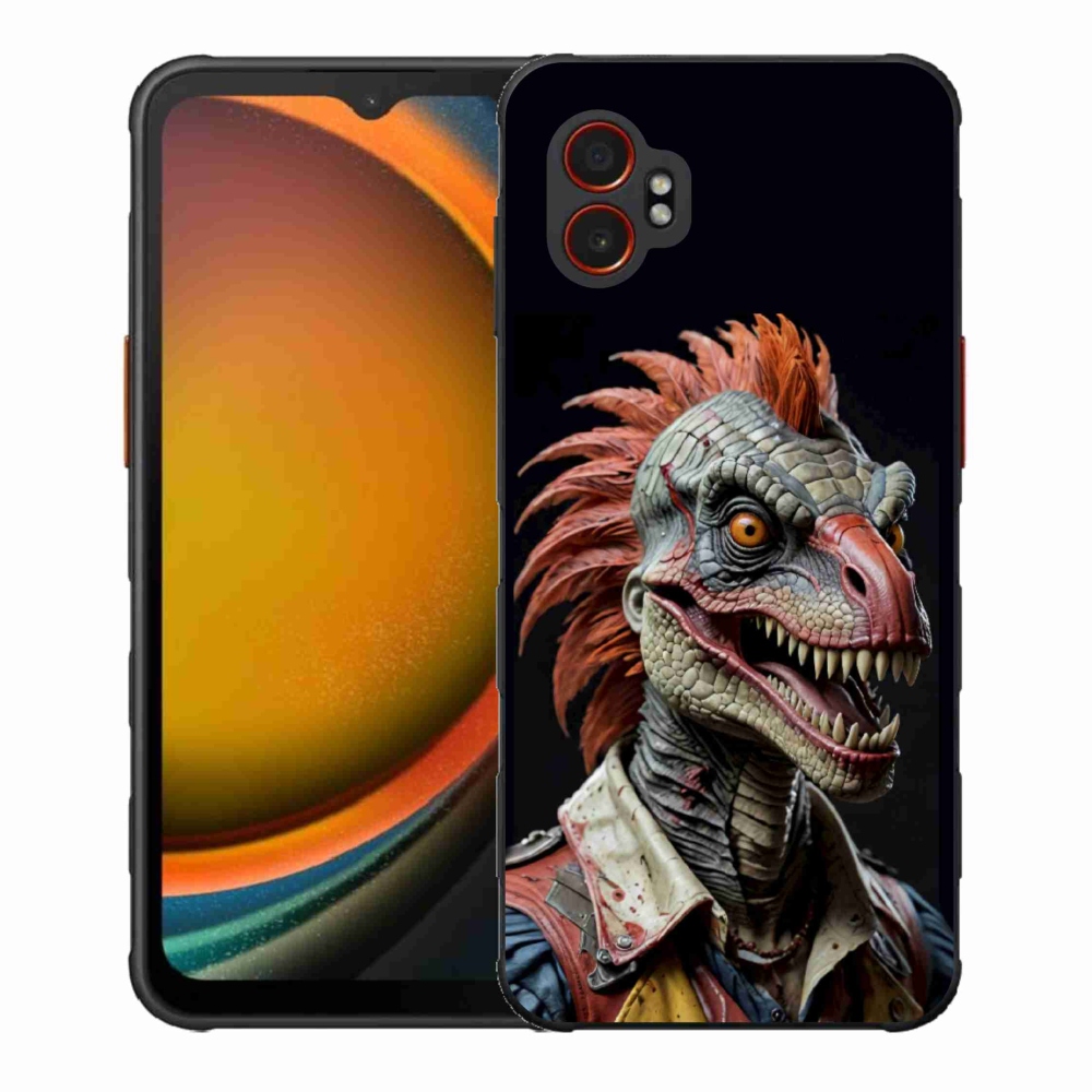 Zselés borítás mmCase Samsung Galaxy Xcover 7 Pro - punk dinoszauruszhoz