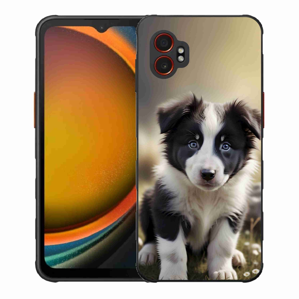 Gél borítás mmCase Samsung Galaxy Xcover 7 Pro készülékhez - aranyos border collie