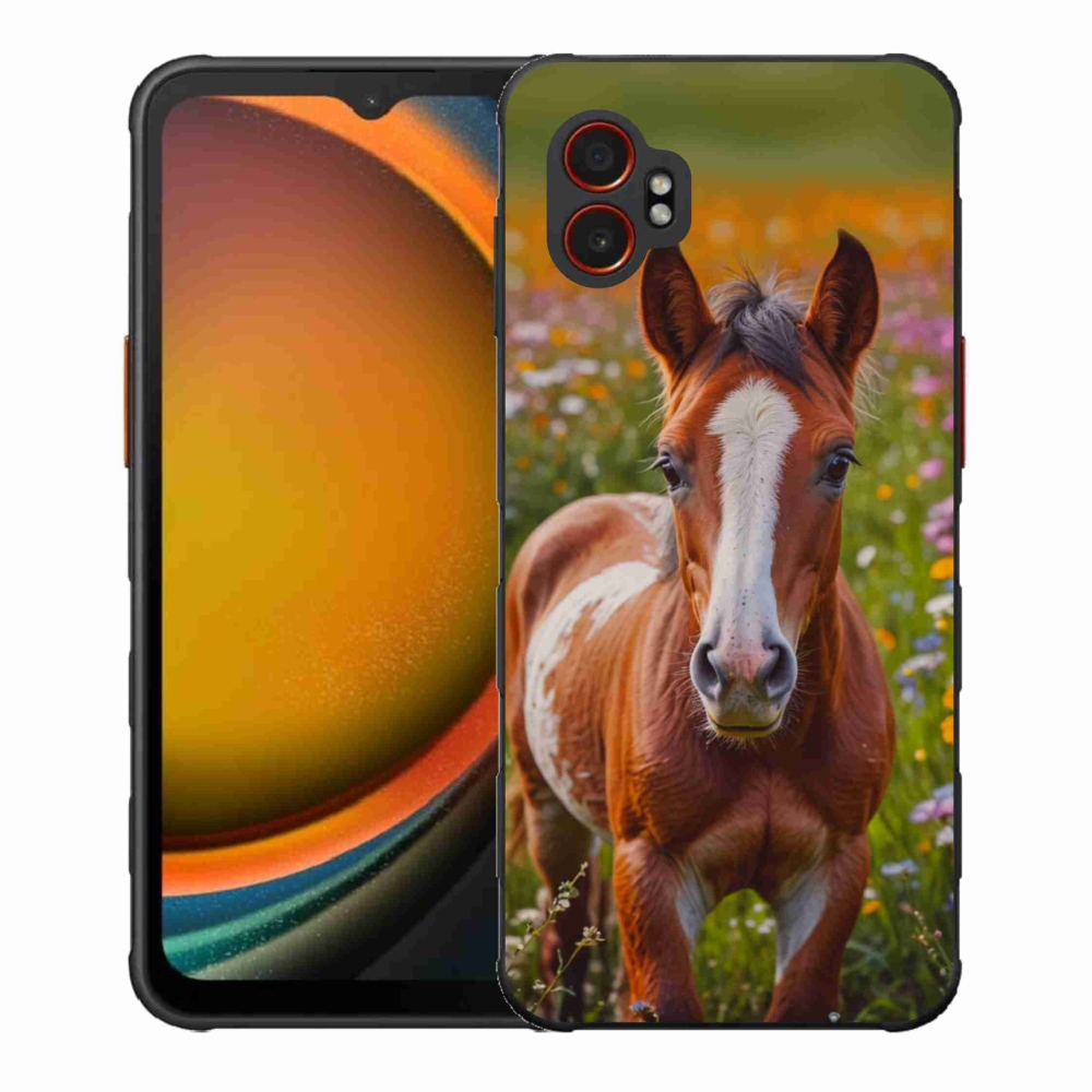 Gél borítás mmCase Samsung Galaxy Xcover 7 Pro - aranyos csikó - Samsung Galaxy Xcover 7 Pro számára