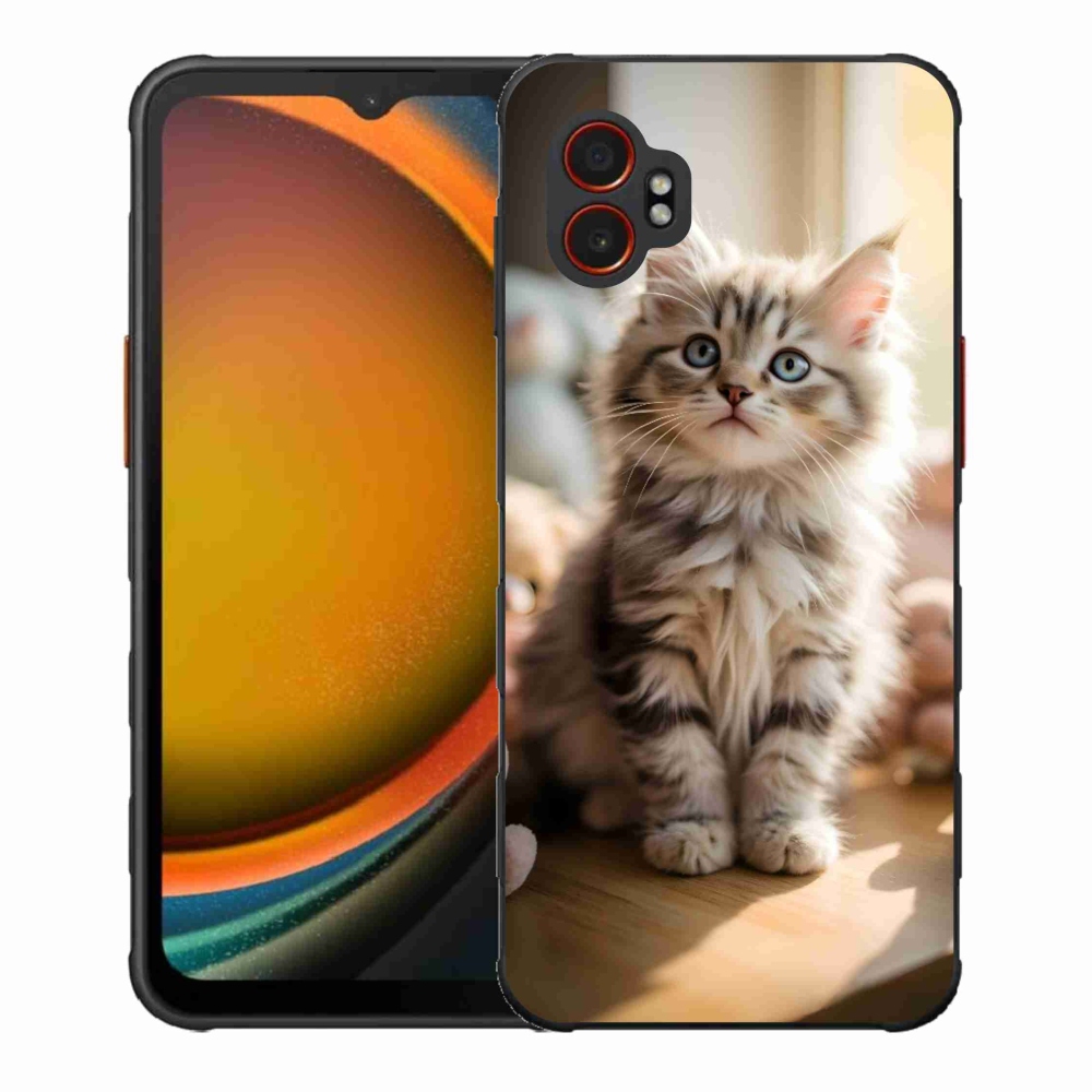 Gél borítás mmCase Samsung Galaxy Xcover 7 Pro - aranyos cica 10