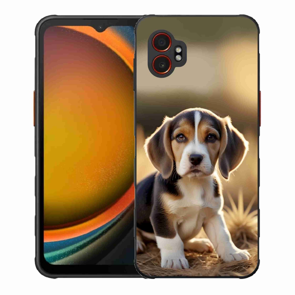 Gél borítás mmCase Samsung Galaxy Xcover 7 Pro készülékhez - aranyos beagle
