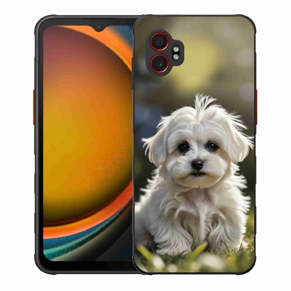 Gél borítás mmCase Samsung Galaxy Xcover 7 Pro készülékhez - aranyos máltai kutya