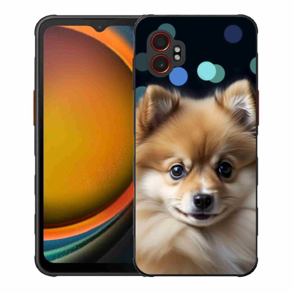 Zselés borítás mmCase Samsung Galaxy Xcover 7 Pro - aranyos pomerániai kutya